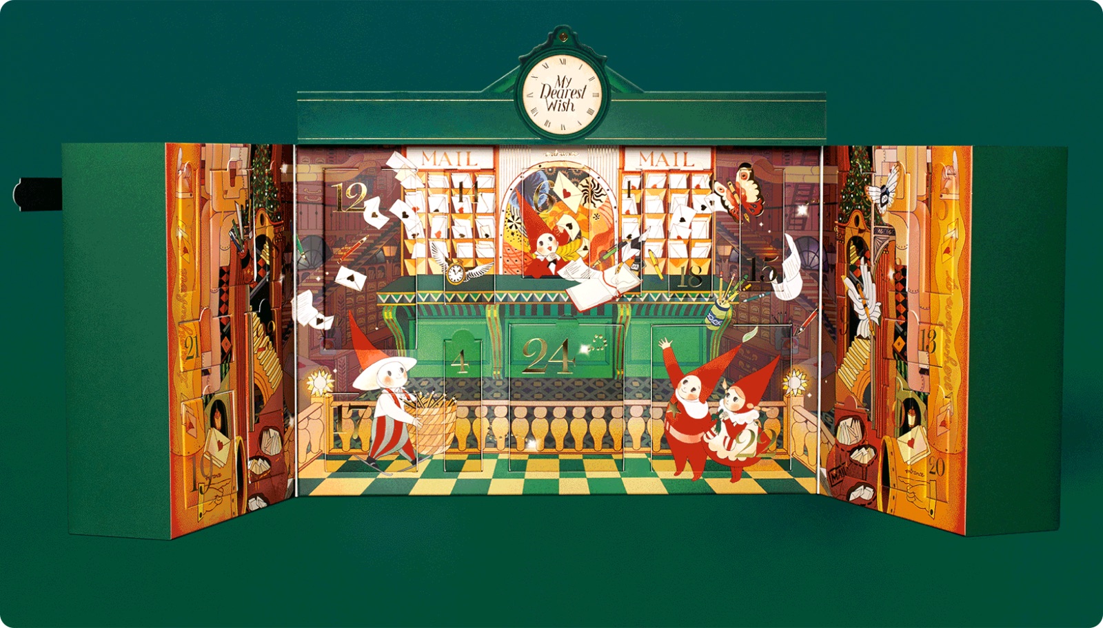 Letter House 完全展开后的内部场景